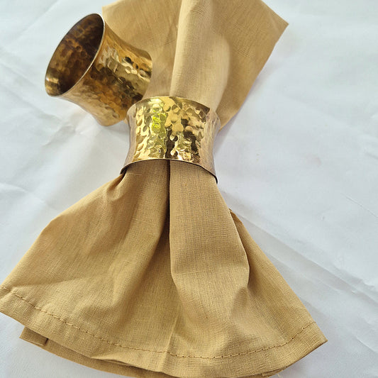 Pure brass napkin rings